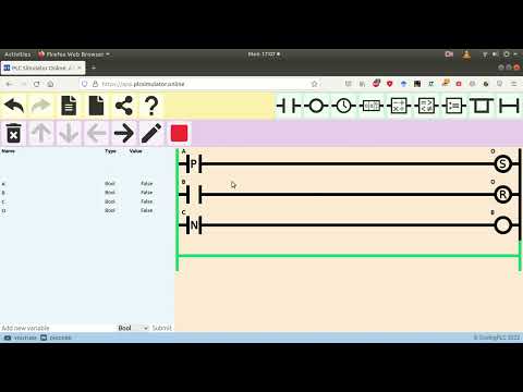 PLC Simulator Online - Latch and Unlatch