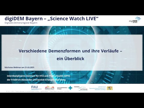 Webinar: Different forms of dementia and their progression - an overview