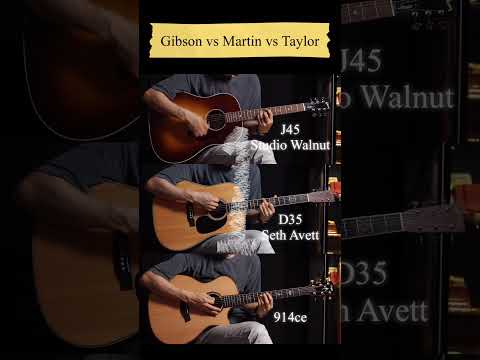 Gibson vs Martin vs Taylor 1 @acousticgroove