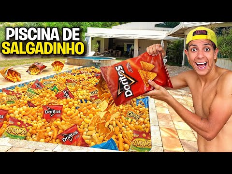 FIZ UMA PISCINA DE SALGADINHOS *Os Rosa entraram ?