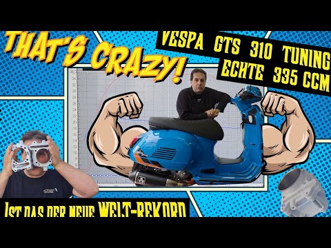 Vespa GTS 310 Tuning - Is this a world record? - Yes - Mega conversion with dyno measurement