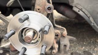 How to replace the front  Wheel bearings on RWD Dodge Magnum Charger Challenger Chrysler 300!