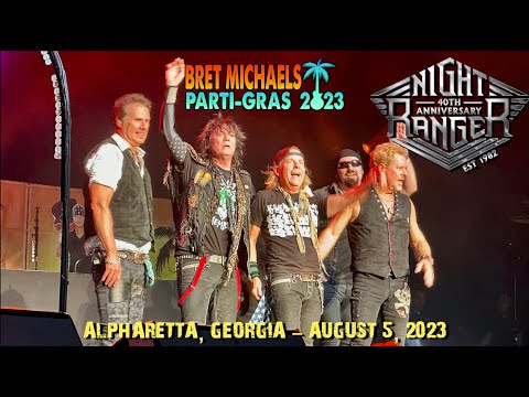 Night Ranger 40th Anniversary Tour - Bret Michaels Parti-Gras 2023 - Alpharetta, Georgia 08/05/2023