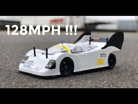 Tamiya TRF416X 128mph (205kph) speed run