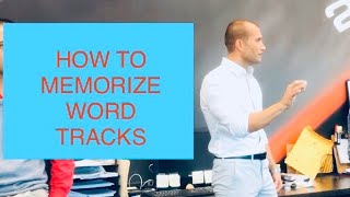 Car Sales Training: HOW TO MEMORIZE WORD TRACKS