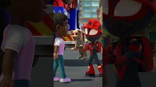 Team Spidey saves the day with their firetruck 🧯 | Meet Spidey and his Amazing Friends | Disney Jr.