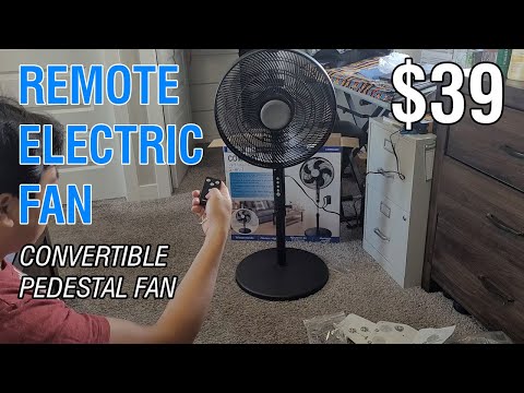 Remote Electric Fan @ COSTCO | Comfortmate 40.6 cm (16 in.) Convertible Pedestal Fan
