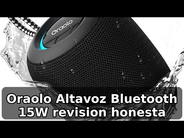 Vídeo relacionado con oraolo Altavoz Bluetooth Pequeño, Altavoz Portatil Bluetooth 5.4, Mini Altavoces Ducha, 30H Reproducción, IPX7 Resistencia al Agua, TWS/AUX/TF, Adecuado para Exteriores/Fiestas/Viajes (Black)