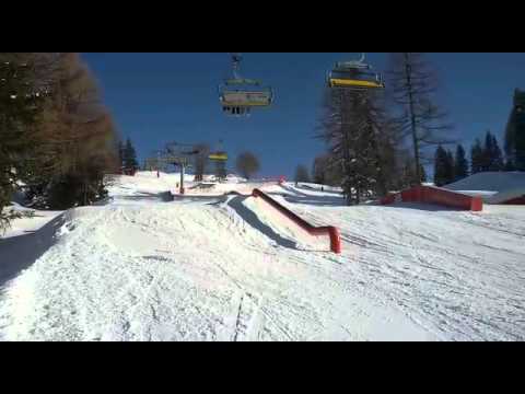 Snow parks in Alta Badia, Italian Dolomites