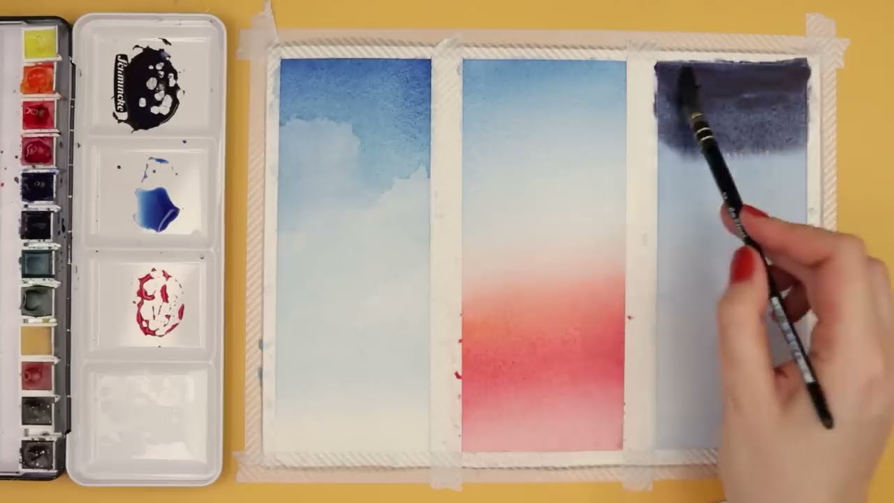 easy watercolor painting ideas for beginners by makoccino