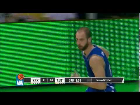 Huge dunk by Spasojević (Krka - Sutjeska, 14.11.2015)