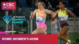Season's best wins women's 400m race at Rome Diamond League