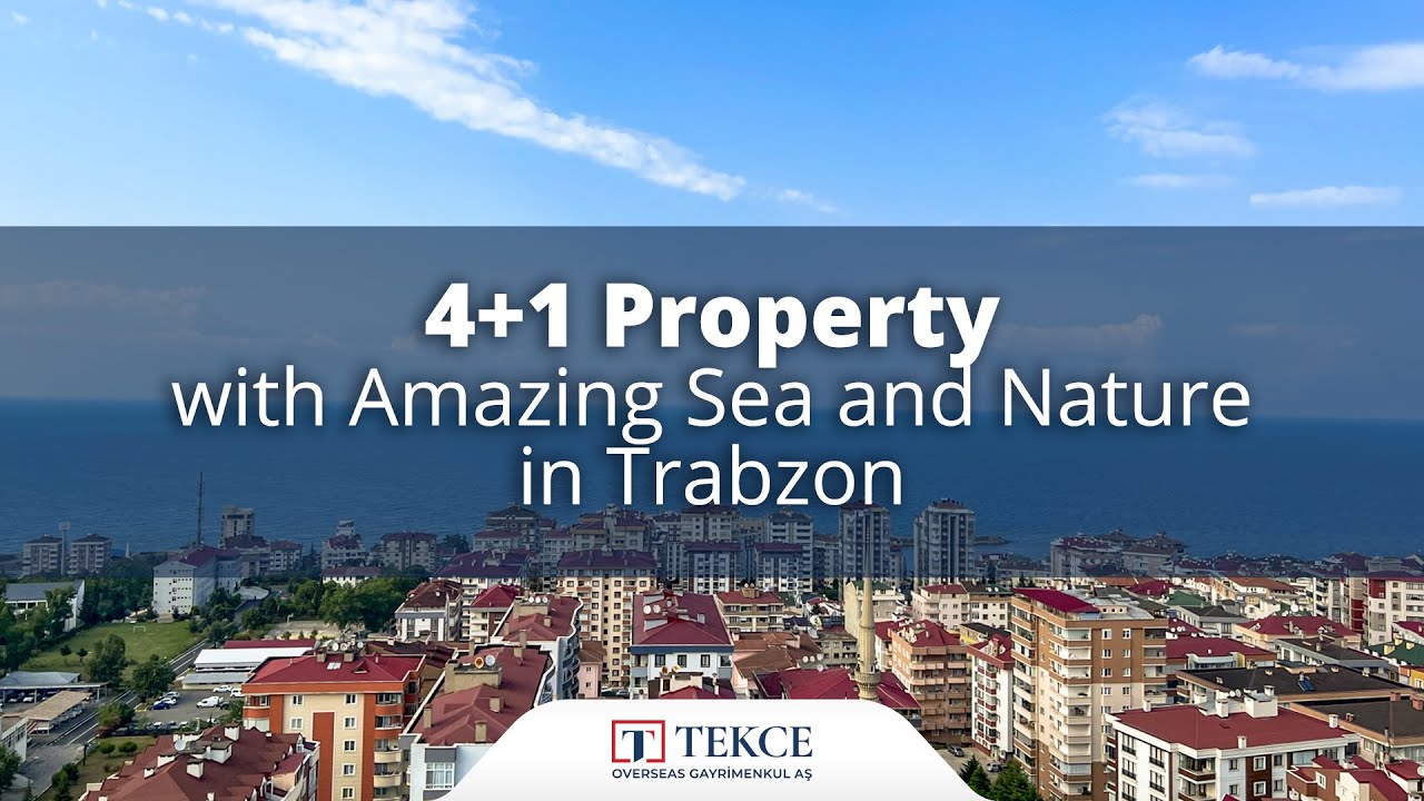 Trabzon'da Eşsiz Deniz ve Doğa Manzarasına Sahip 4+1 Daire