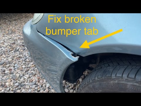 EASY Bumper repair! Fix a broken front bumper