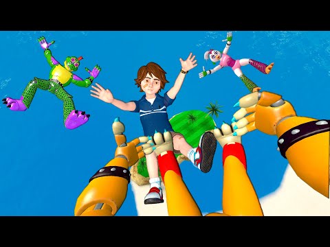 FNAF Security Breach: Epic Jumps & Ragdoll/Fails - GMOD ep.57