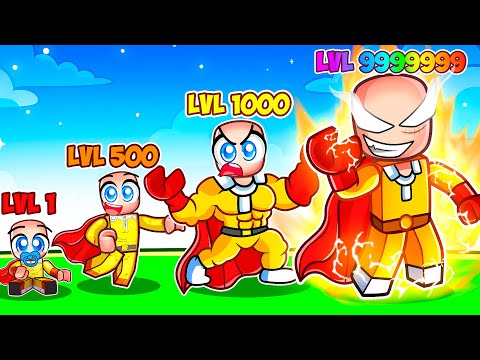 Upgrading ONE PUNCH MAN into a GOD in Roblox Strongest Battlegrounds!