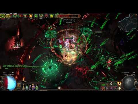 Awakened spell cascade - Herald stacking scion coc -bladefall/bladeblast