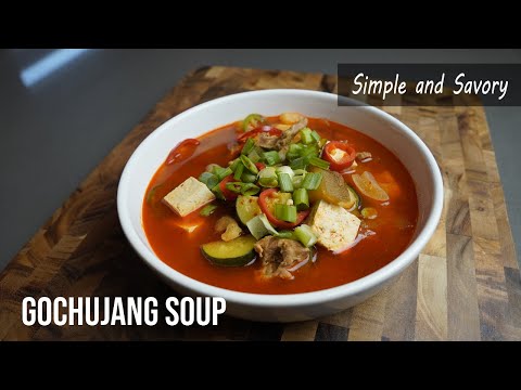 This Gochujang Soup Tastes So Clean & Comforting - Easy 15 Minute Recipe