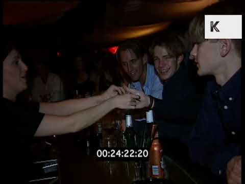 Clubbers at Flaming Colossus, Leicester, Late 1990s