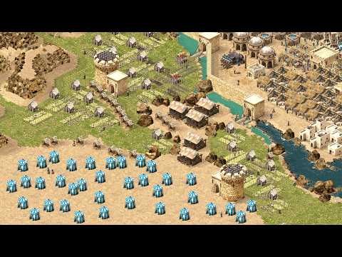 Stronghold Crusader Definitive Edition - 4v4 LAST LINE OF DEFENSE | Multiplayer Gameplay (PC/UHD)