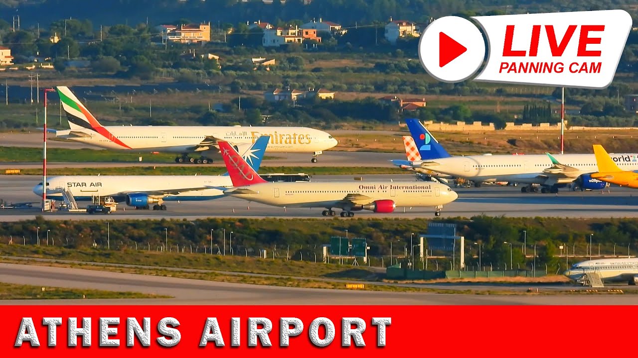 Live webcam view of Vista en Vivo del Aeropuerto de Atenas