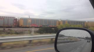 preview picture of video 'Norfolk Southern Power In My Home Town + BNSF & KCS !! 04/25/2013'