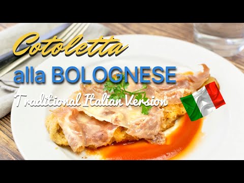Bolognese cutlet - Traditional recipe from Bologna (Cotoletta alla Bolognese)