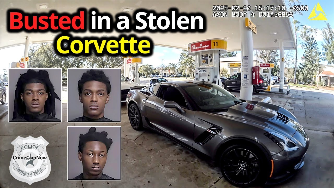 Teens in a Stolen Corvette Spark Wild Police Chase
