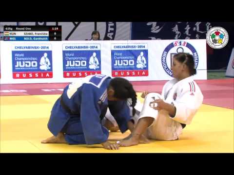 Franciska SZABO (HUN) Vs Gankhaich BOLD (MGL) - Judo Grand Prix Ulaanbaatar 2014 [-63kg]