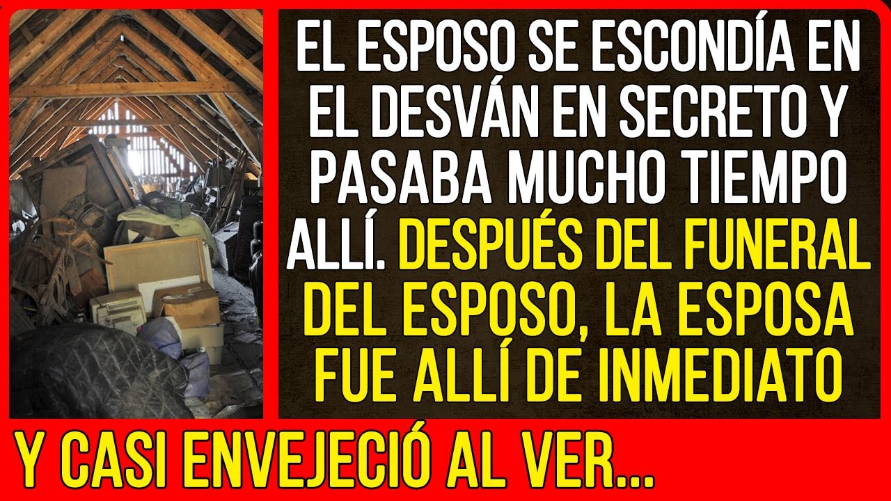 La viuda casi se volvió canosa cuando vio en el ático...