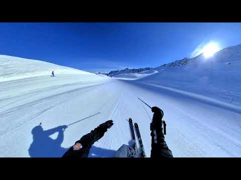 Skiing in Verbier, Switzerland - Lac des Vaux