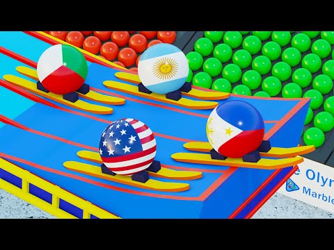 Marble Race Winter Olympic Games - Marble Race Countries Tournament