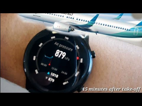 Huawei Honor Magic Watch 2 Airplane Barometer Test: Altitude and Air Pressure | Smart Watch Review