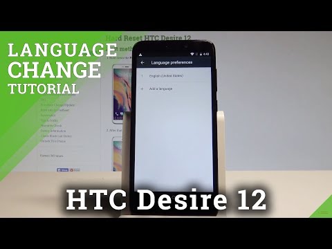 How to Change Language on HTC Desire 12 - Language Settings |HardReset.Info