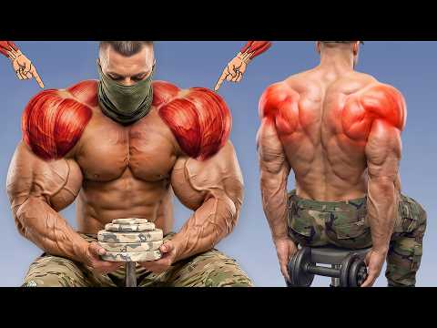 BIGGER TRAPS & REAR DELTS | 8 Best Dumbbell Exercises for Giant Boulder Shoulders