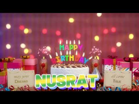 NUSRAT Happy Birthday Song with Names 🌟 Happy Birthday to You