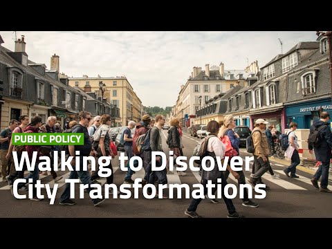 How is the Greater Paris engaging citizens in urban projects through organised walks?