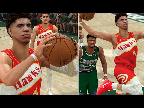 NBA 2K20 LaMelo Ball MyCAREER - Carrying The Team To VICTORY?! Revenge Game vs Bucks!