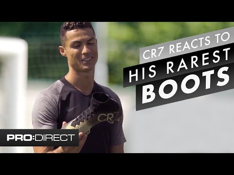 Cristiano Ronaldo reacts to his most expensive and rarest Nike CR7 boots