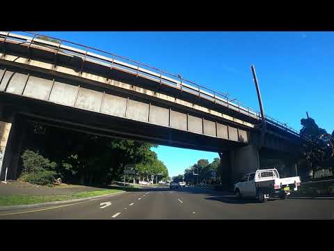 (FULL HD) Beautiful roads in Australia, Traveling from , South coast, Wollongong to  Nowra, NSW