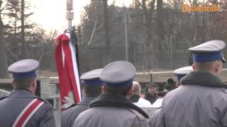 preview picture of video 'Pogrzeb policjanta w Brzezinach'