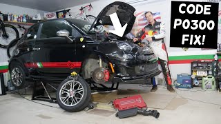 FIAT 500 CODE P0300 RANDOM CYLINDER MISFIRE FIX, FIAT 500 ABARTH P0300