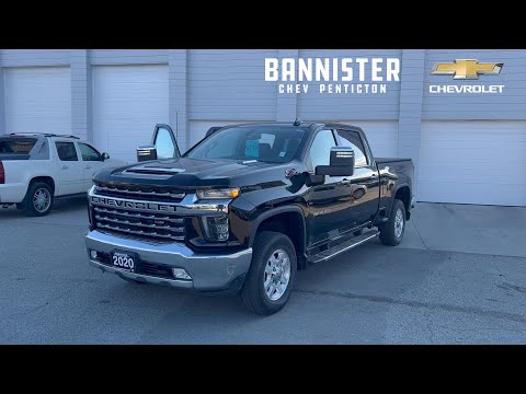 2020 Chevrolet Silverado 3500HD 4WD Crew Cab Standard Box LTZ in Black for sale at Bannister Chevrolet Penticton in Penticton, BC