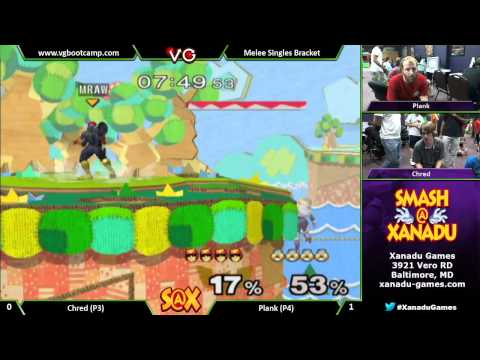 S@X Weekly - Chred (Falcon) Vs Plank (Sheik) Melee Singles Bracket - SSBM