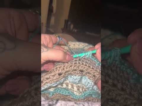 Crochet Spike Stitch from the Coastal Garden Afghan