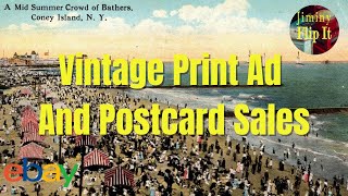 Vintage Print Ad And Postcards Selling On eBay - See What's Sold!