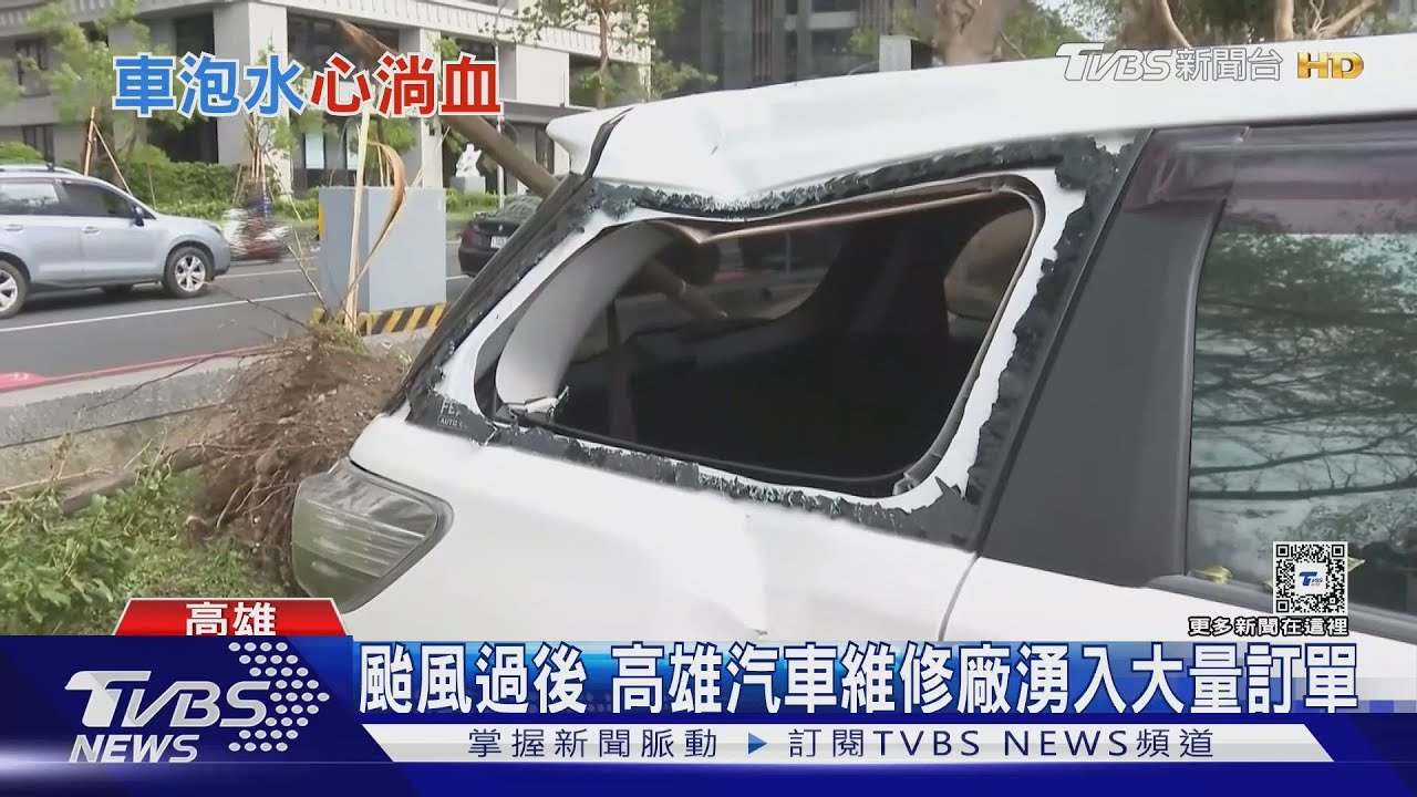 嚇人! 三多路狂風畫面曝貨車位移側翻