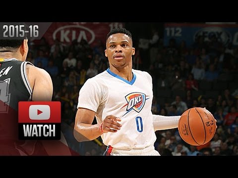 Russell Westbrook Full Highlights vs Spurs (2016.03.26) - 29 Pts, 8 Ast, BEAST!
