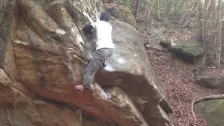 Video thumbnail of 鰻, 初段 (7a+). 比叡 (Hiei)