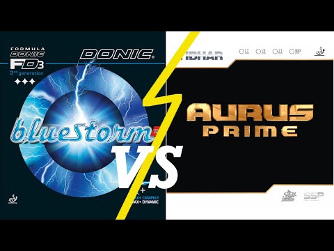 Donic Bluestorm Z1 versus Tibhar Aurus Prime